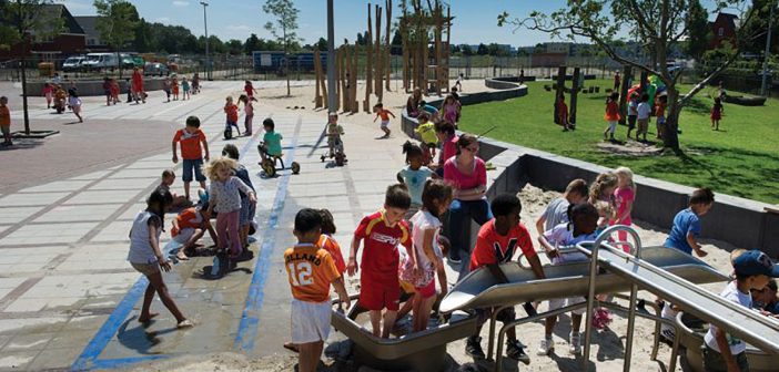 Groen schoolplein IKC Noordrijk Amsterdam